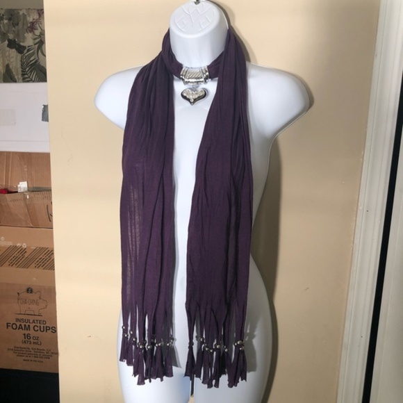 Ever Willow Accessories - 4 for $25 Ever Willow Purple pendant jewelry scarf